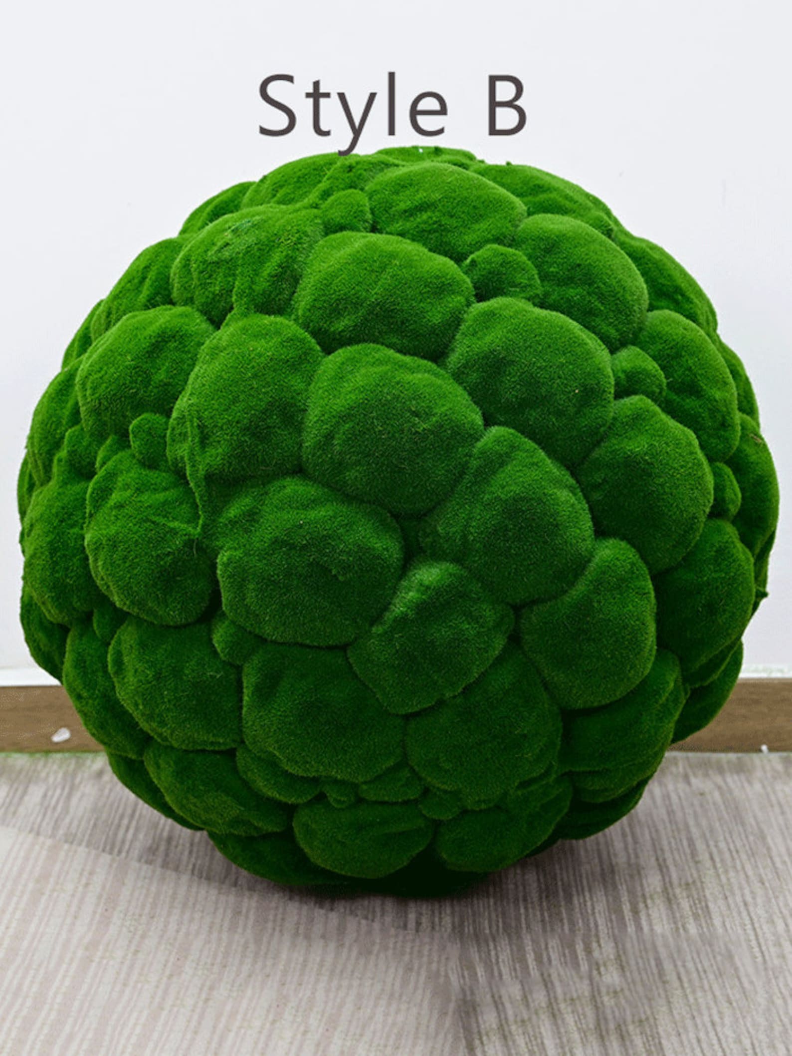 Artificial Moss Ball Rustic Grass Craft Wedding Party Etsy