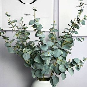 Artificial Eucalyptus Leaf Stem, Quality Tree Branch with Foliage, Indoor Greenery Decoration, Dining Table Plant Craft, Home Floral Filler