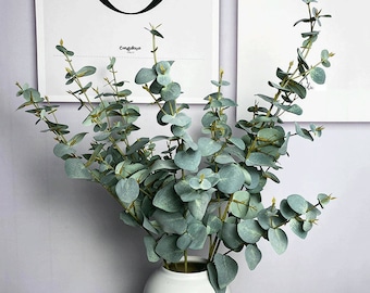 Artificial Eucalyptus Leaf Stem, Quality Tree Branch with Foliage, Indoor Greenery Decoration, Dining Table Plant Craft, Home Floral Filler