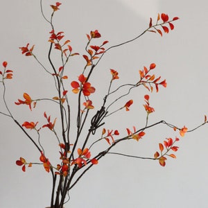 Artificial Long Dead Branch, Quality Twig with Leaf, Vintage Foliage Stem, Home Floral Decor, Indoor Plant Arrangement, Floor Vase Filler