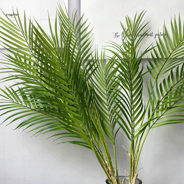 Artificial Palm Tree, Tropical Plant Foliage Stem, Realistic Leaf Decor, Window Floral Arrangement, Outdoor Garden Greenery, Wedding Flower