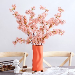 Artificial Cherry Blossom Stem Fake Plum Bloom Rich Flower Home Spray Decor Wedding Party Greenery Arrangement Material Table Centerpiece