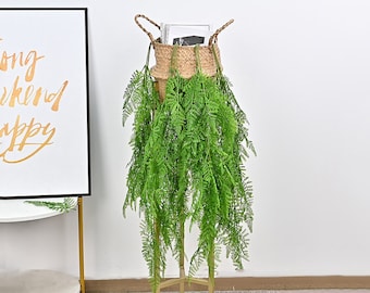 Artificial Fern Wall Hanging, Tropical Leaf Plant Crafts, Fake Greenery Decoration, Indoor Plant Wall Art, Wedding Party Flower Arrangement