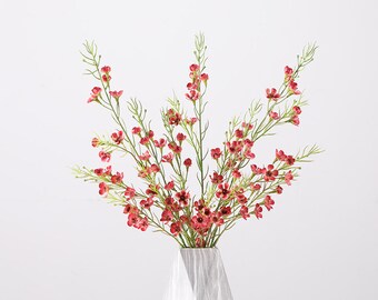 Artificial Wax Flower Spray, Fake Flower Stems, Home Floral Decor, Wedding Bouquet Fillers, Flower Arrangements, Table Centerpieces, Gift