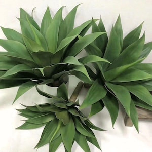 Agave Succulent Artificial, Quality Mangave Plant, Faux Lavender Lady, Indoor Greenery Decor, Home Floral Arrangement, for Outdoor Garden