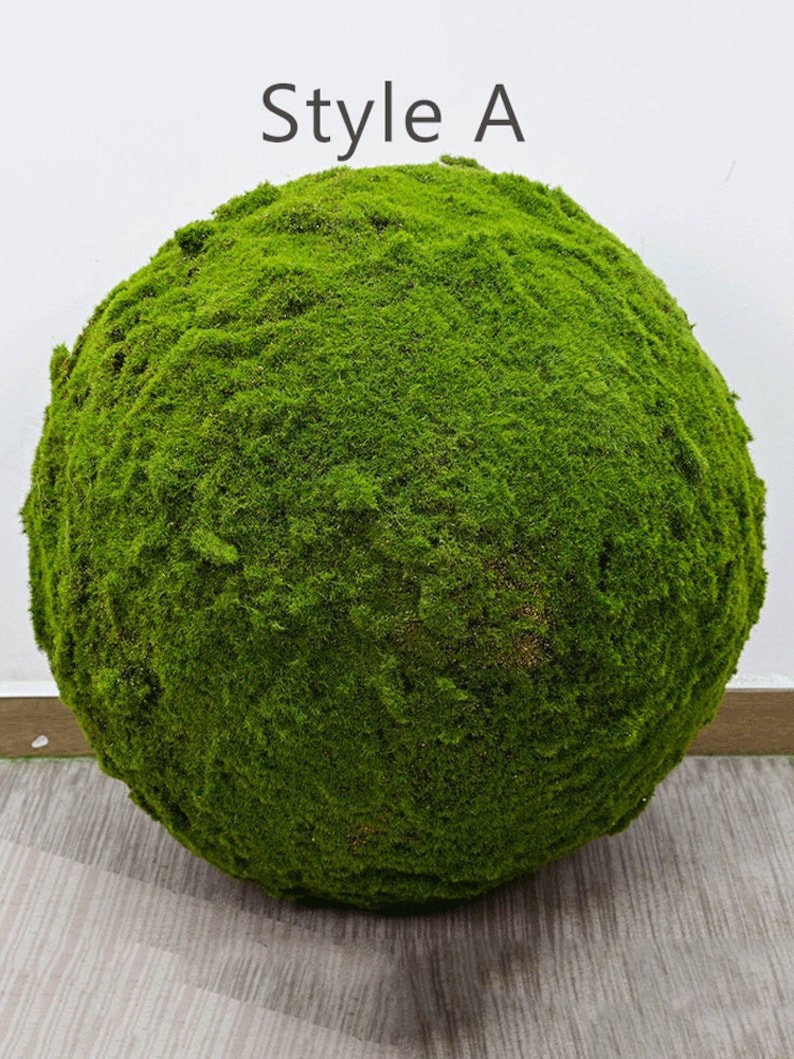 Artificial Moss Ball Rustic Grass Craft Wedding Party Etsy