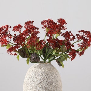 Goldmound Spirea Buds Tallo con follaje, Spiraea Japonica Spray, Flor silvestre rústica, Flor artificial, Decoración floral del hogar, Floración para ramo