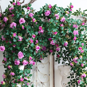 Gefälschte lange Rebe Wandbehang, Blüte für Kranzbogen, Hausblumendekor, künstliches Blumenhandwerk, Hochzeitsarrangement, Party-Mittelstück