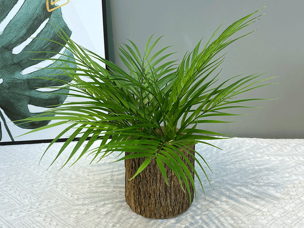 Small Palm Tree Artificial, Fake Dypsis lutescens, Realistic Tropical Plant, Home Floral Decor, Party Flower Arrangement, for Bouquet Filler