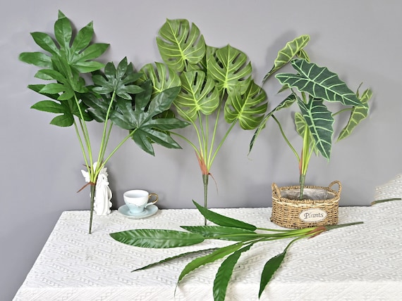 Artificial Monstera Deliciosa Plants, Fake Bird Nest Fern Greenery,  Asplenium Nidus Leaves, Fatsia Japonica Crafts, Tropical Floral Decor - Etsy