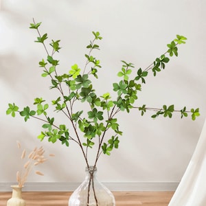 Fake Pieris Japonica Twig with Leaf, Artificial Foliage Long Branch, Home Floral Decor, Wedding Plant Arrangement, Indoor Greenery Ornament