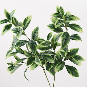 Fake Camellia Leaf Branch, Lemon Foliage Twigs, Artificial Flowers, Home Plant Decor, Wedding Floral Arrangement, Indoor Greenery Decoration