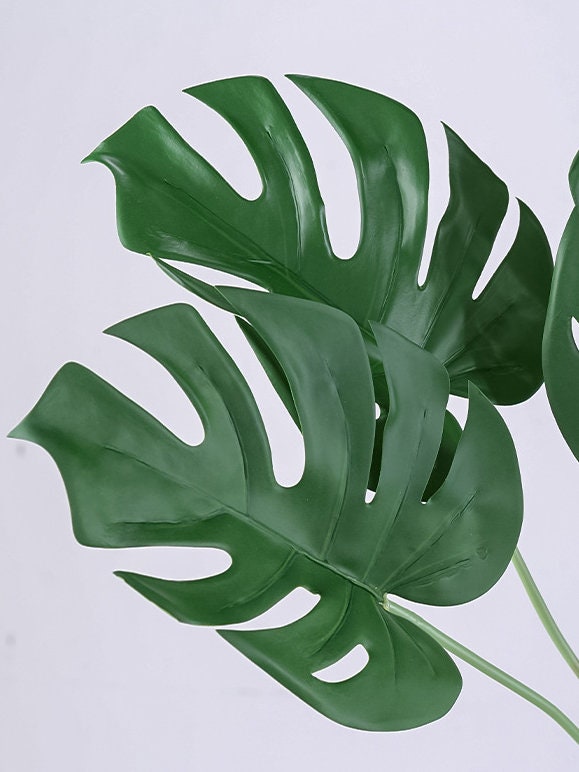 Monstera Deliciosa Leaf Stem, Tropical Plant Foliage, Artificial Flower  Craft, Home Greenery Decor, Wedding Floral Arrangement, for Bouquet - Etsy
