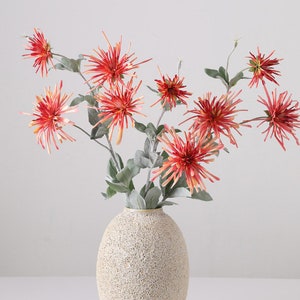 Fake Chrysanthemum Spray, Autumn Flower Stem, Artificial Flower, Home Floral Decor, Wedding Party Arrangement, Bloom for Bride Bouquet, Gift