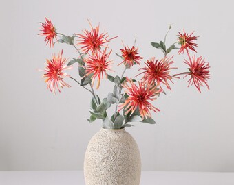 Fake Chrysanthemum Spray, Autumn Flower Stem, Artificial Flower, Home Floral Decor, Wedding Party Arrangement, Bloom for Bride Bouquet, Gift