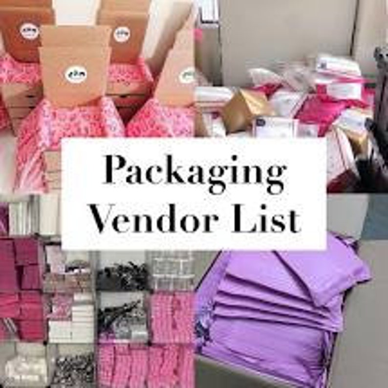 Packing Vendor List Etsy