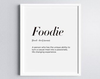 Foodie Definition Etsy