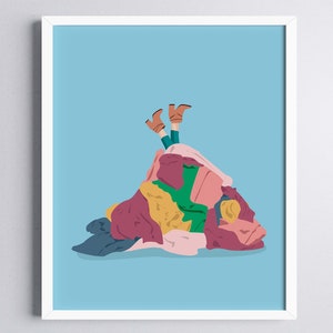 Laundry Day Art Print