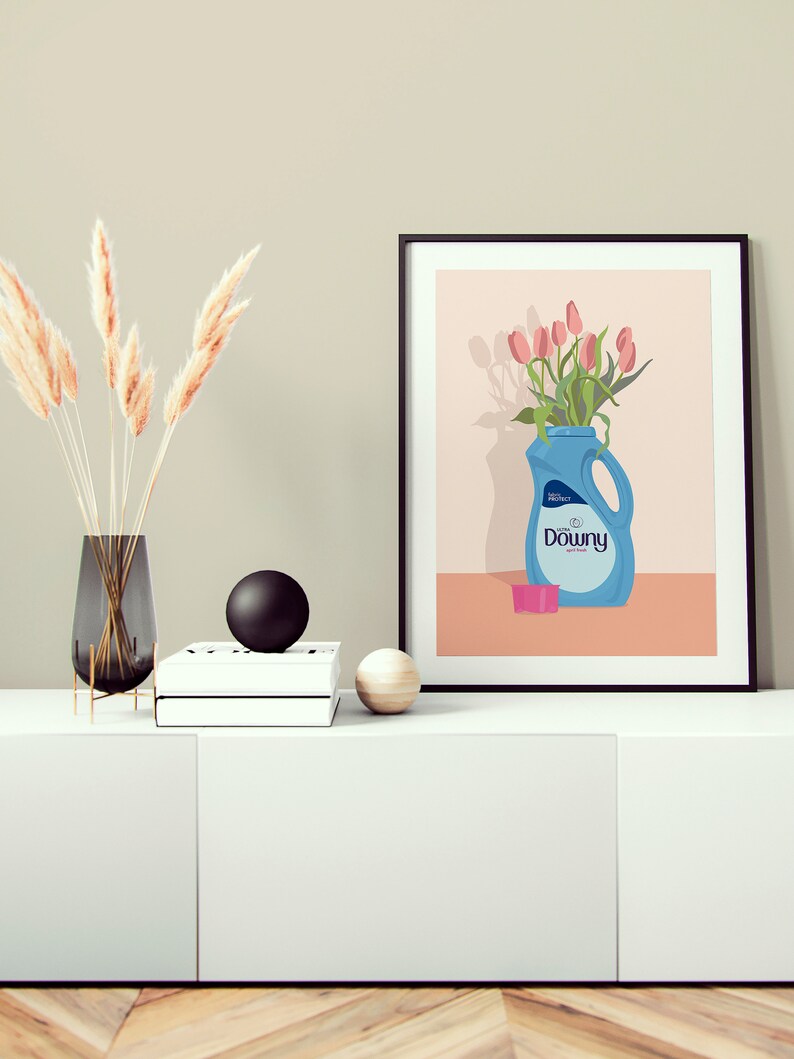Laundry Room Art Print Wall Art Illustration Tide With - Etsy