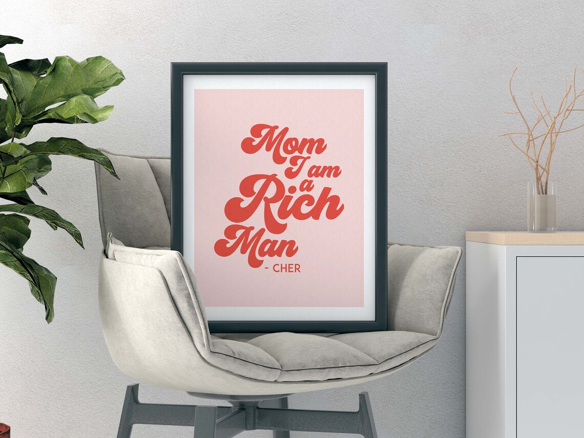 T-shirt Personnalisable 'Mom I Am A Rich Man' - Coton Blanc, Tailles S à 2XL Unisexe