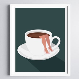 Coffee Lover Art Print, Instant Download Print