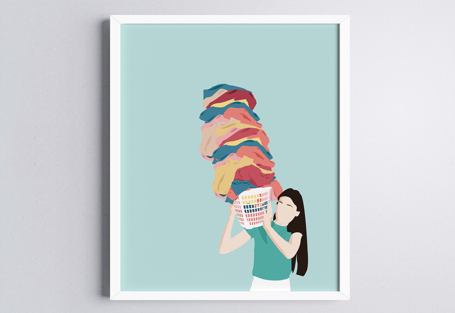 Laundry Room Wall Art Laundry Room Print Art Pastel Colors | Etsy
