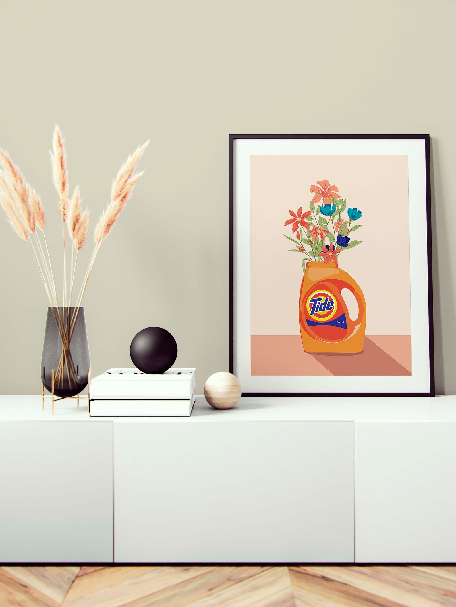 Laundry Room Art Print Wall Art Illustration Tide With - Etsy