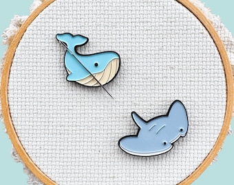 Ocean Animal Magnetic Needle Minders – Whale and Stingray Needle Magnet for Stitching