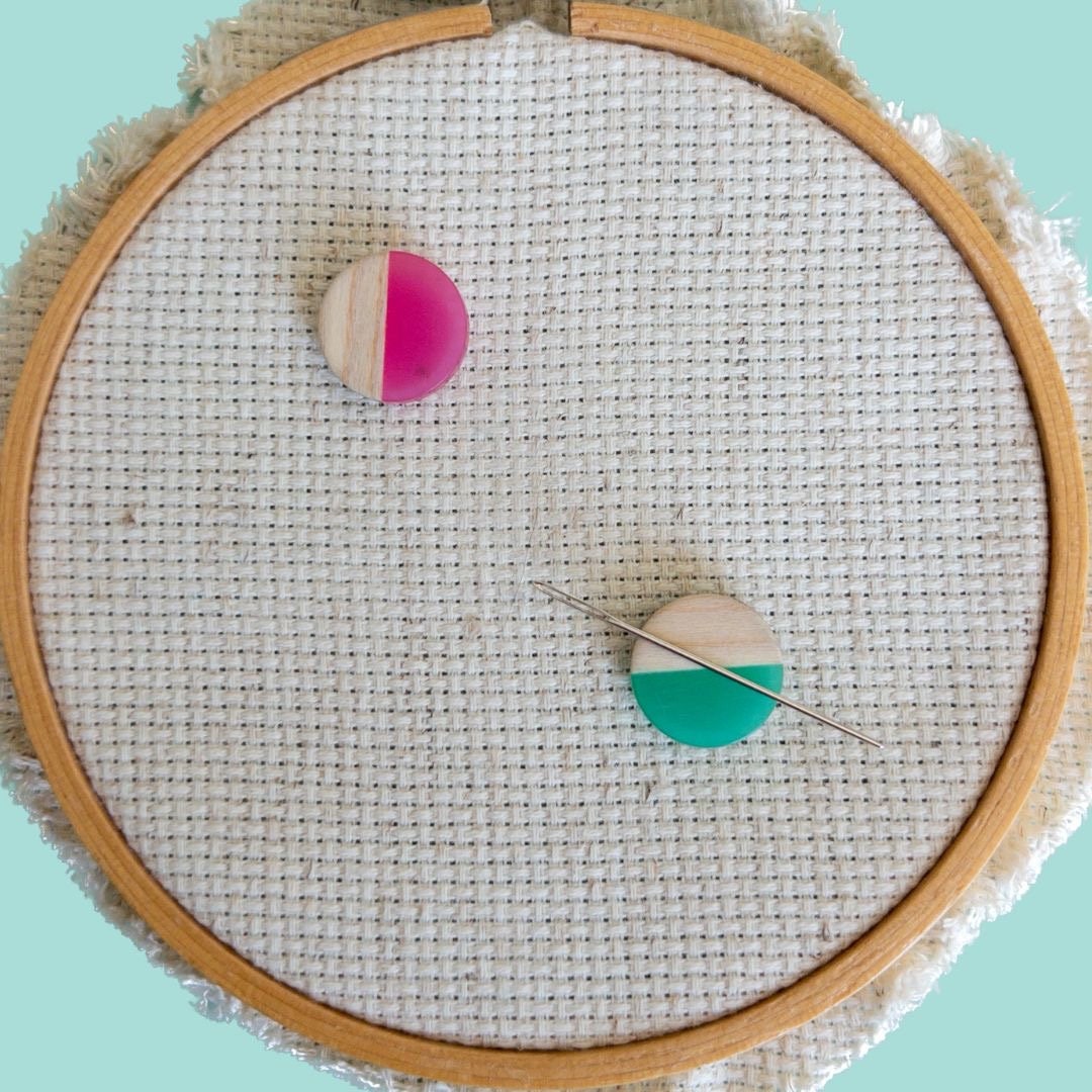 Circle wood needle minder — Flourishing Fibers - Embroidery