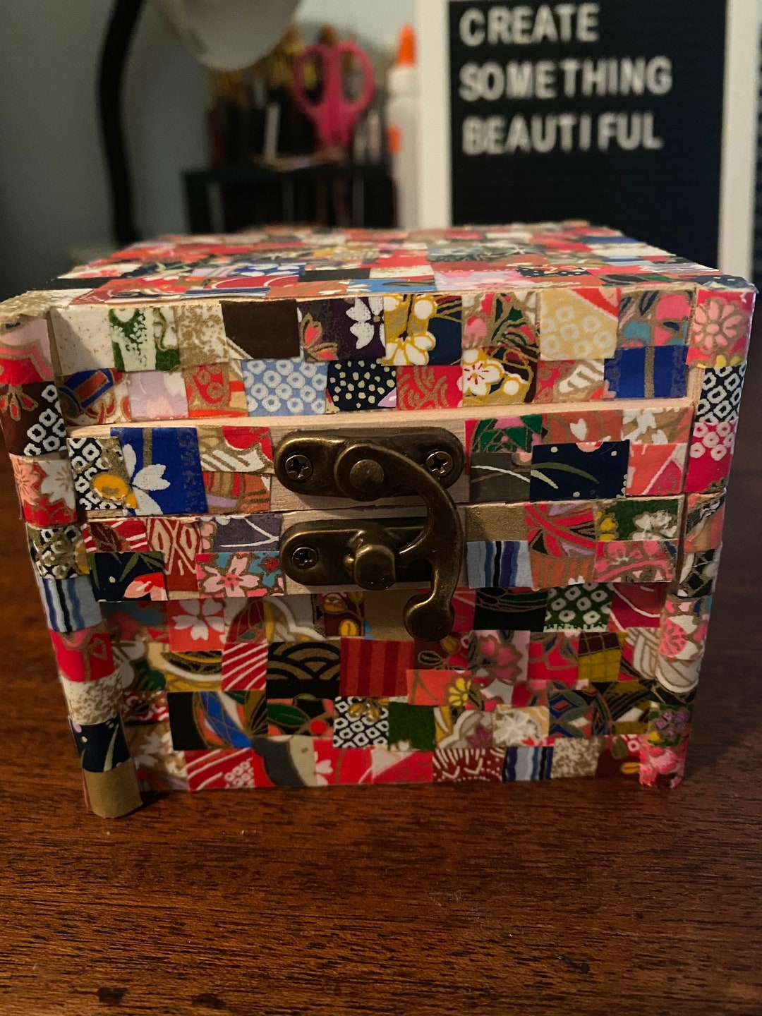 Decoupage Trinket Box Etsy