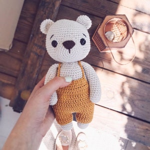 Handmade Crochet Amigurumi Teddy, Teddy Stuffed Animal, Stuff Animal Crochet Animal, Amigurumi Cute Teddy For Kid,Handmade Crochet Teddy Toy