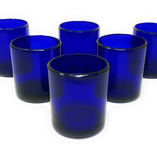 Hand Blown Mexican Drinking Glasses Set of 6 Glasses With Etsy