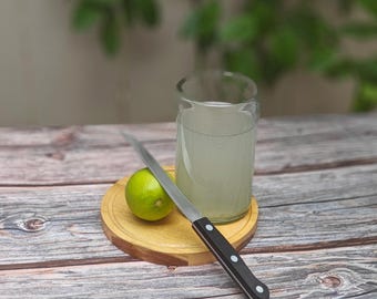Mexican Hand Blown  Drinking Glasses - Natural - 14oz - Single Glass