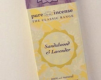 Sandalwood & Lavender Indian Incense Pure Incense Classic 10 gram pack