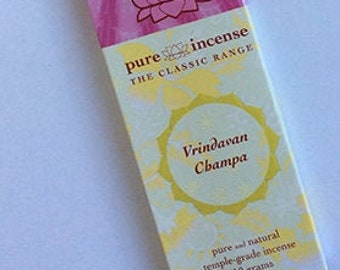 Vrindavan Champa Indian Incense Pure Incense Classic 10 gram pack