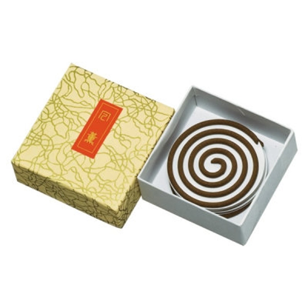 Japanese Incense Coil Baieido Egoro Kaikun 5 Coil Incense Boxed Etsy