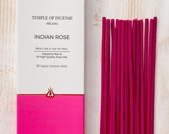 Temple of Incense - Indian Rose - 20 stick pack