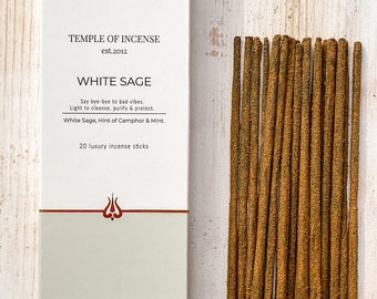 Temple of Incense - White Sage - 20 stick pack