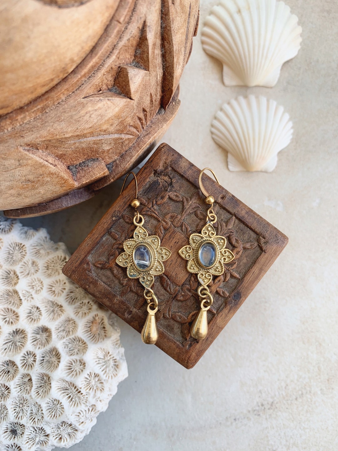 Boucles D'oreilles Demi-Créoles AÉLYS En Argent 925/1000 Jaune Avec