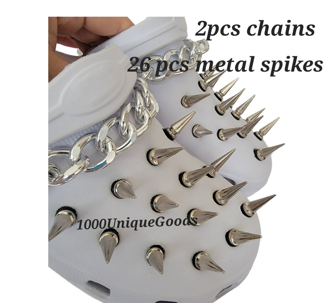 Punk Spike Croc. Nickel-plated Spikes and Stainless Steel - Etsy
