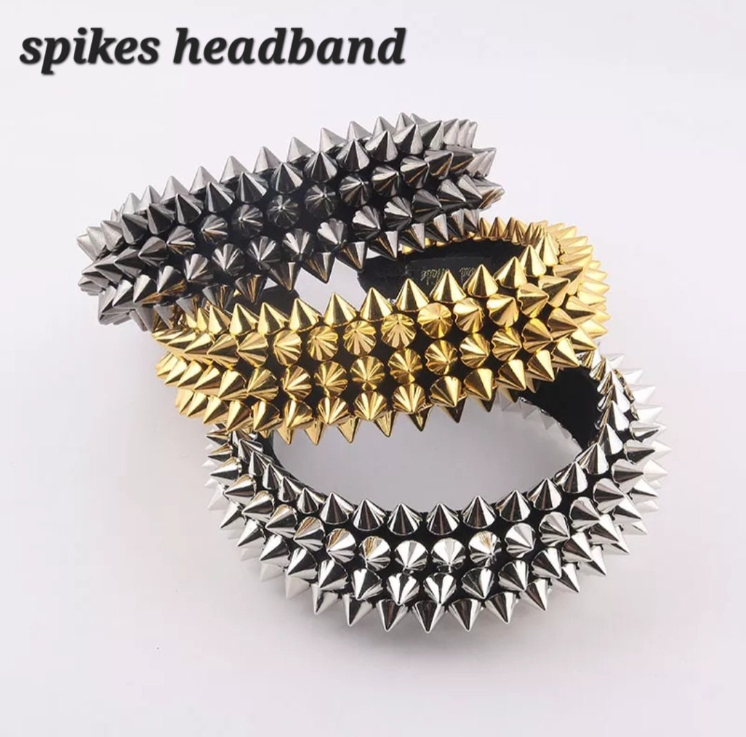 Spiked Headband Accessories. Vintage Handmade Headband  display picture 2