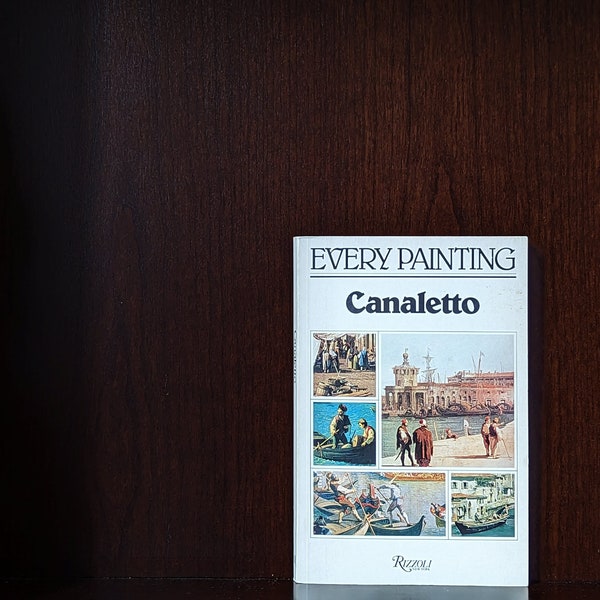 Canaletto Every Painting Vintage Art Book Printed in Italy 1980. 18th Century Art - Venice Italy Paintings - Small Art Book - Italian Art