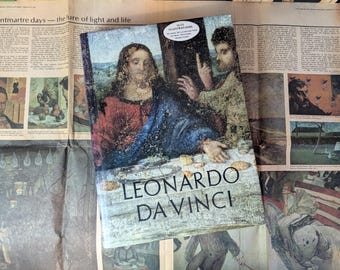Leonardo da Vinci 1956 Oversized Vintage Art Book Renaissance Book