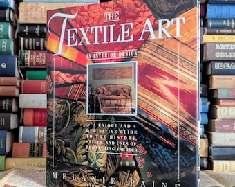 A Arte Têxtil no Design de Interiores - Livro de Arte Vintage de 1990