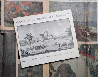 Views of Florence and Tuscany by Giuseppe Zocchi 1711–1767 1968 Vintage Art Book
