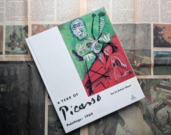 A Year of Picasso Paintings 1969 Vintage Art Book Cubism Modern Art