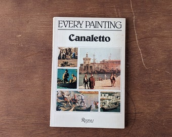 Vintage Canaletto Art Book: Every Painting, Venice Italy (1980)