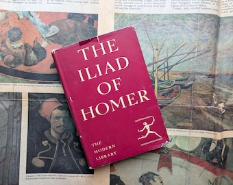 The Iliad of Homer Modern Library 1950 Vintage Hardcover Book Classic Epic Poetry Ancient Greece