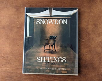 Snowdon Sittings firmato: libro d'arte di fotografia ritrattistica d'epoca