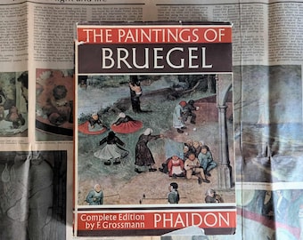 Bruegel The Paintings Complete Edition By F. Grossman First Printing 1955 Vintage Art Book
